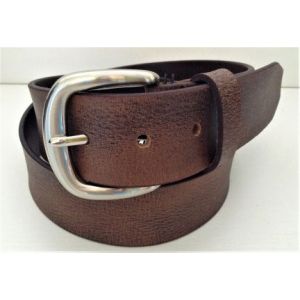 Buckle 1922 Men's Buffalo Leather Belt in Brown